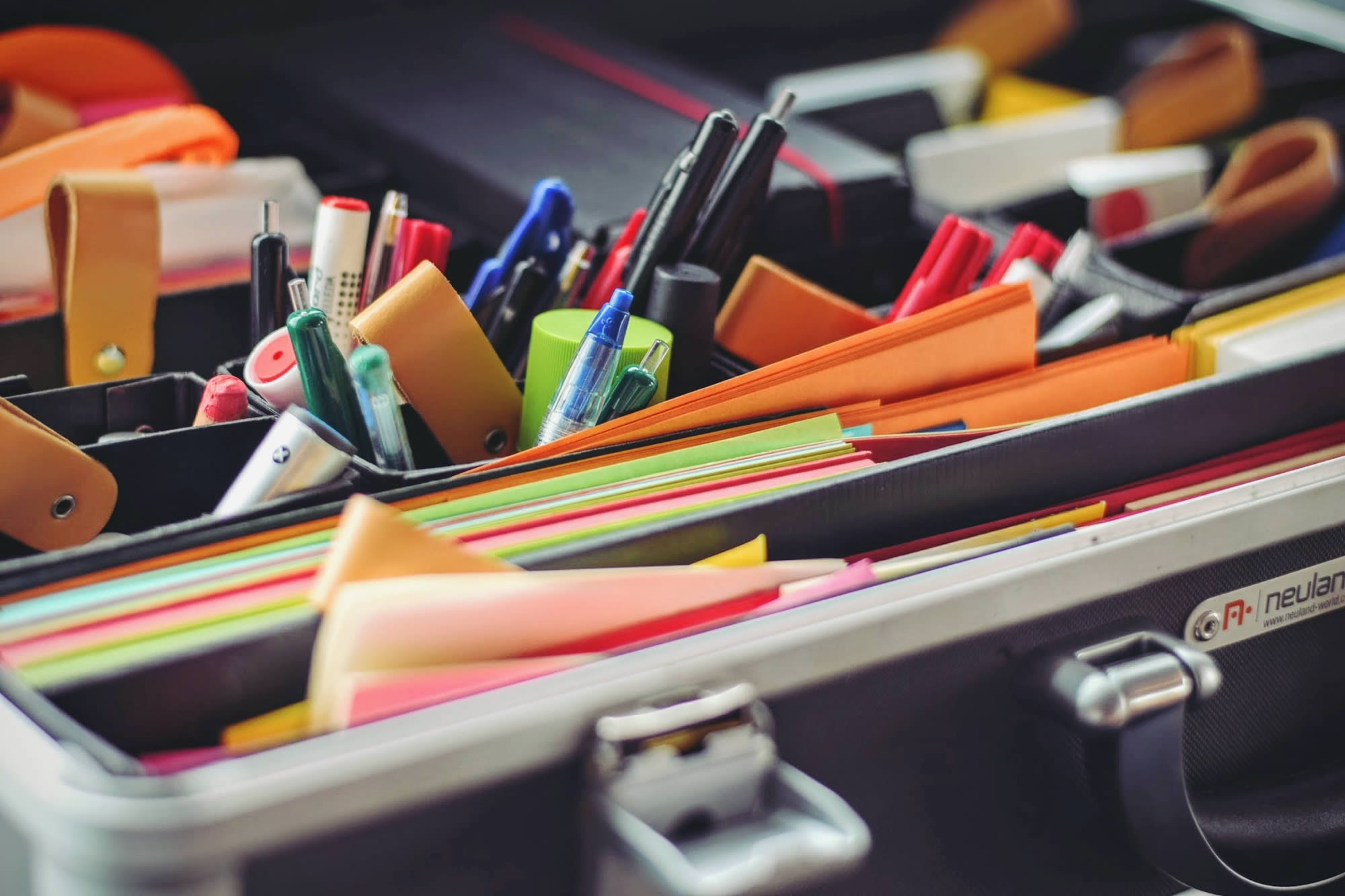 Supervizion Creative Services, close up of pens and creative materials.